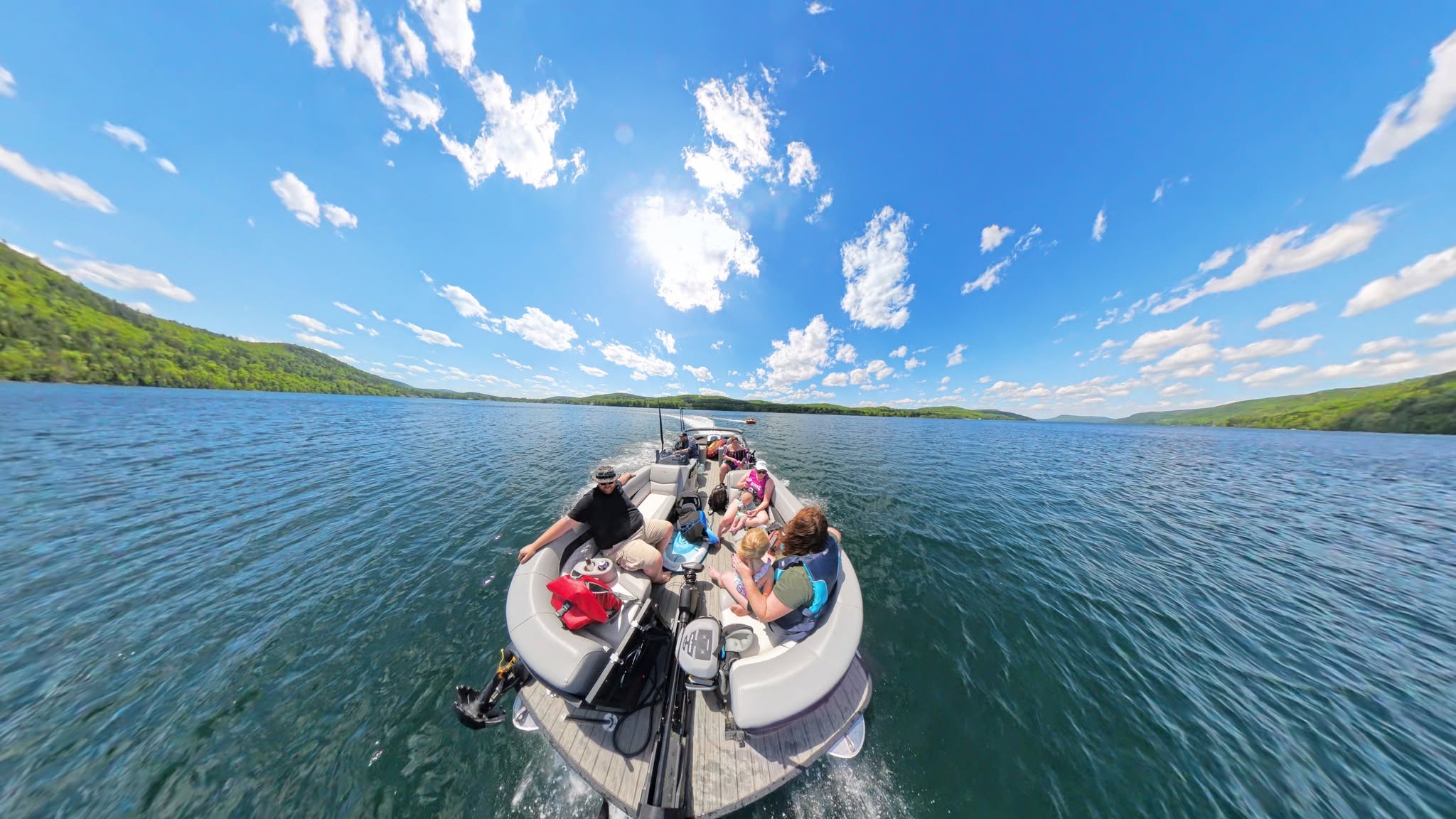 A day on the lake with family